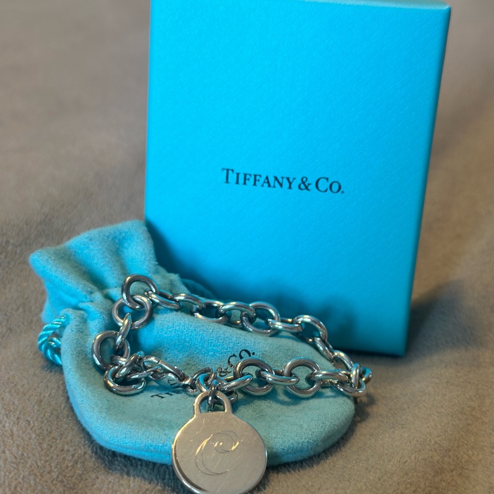 Tiffany & Co Sterling Silver Charm Bracelet